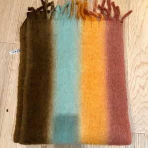 Anthropologie cozy earthy ombré scarf extra long